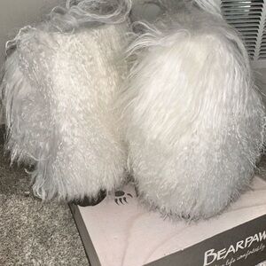 BearPaw Women's White Winter Boots